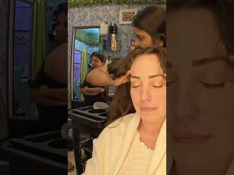 Necesitas hacerte este masaje 💤 #salon #hair #relaxing #short