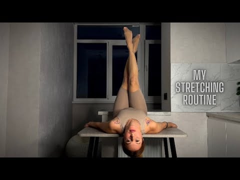 Deep Hip Stretching In Pantyhose. Best Nylons For Stretching Routine. ASMR.