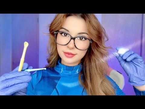 ASMR ALIEN Full Body Exam Roleplay DETAILED Medical 👽 Cranial Orbital Sci-Fi Ear & Eye Examination