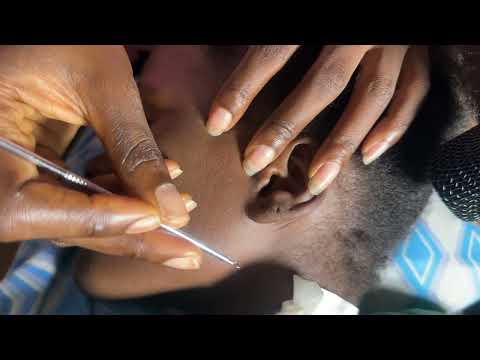 ASMR BEST TINGLING TRIGGER FOR SLEEP, EAR CLEANING WITH GUM CHEWING, WHISPERING