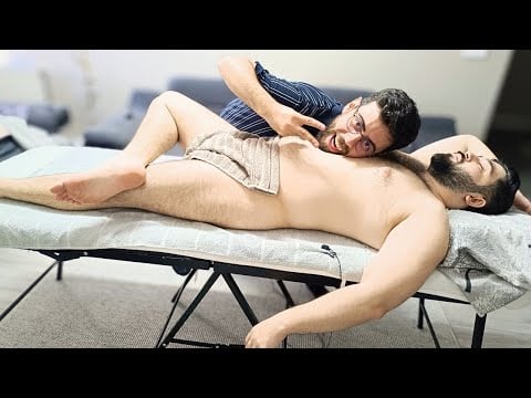 A RELAXING FULL BODY ASMR MASSAGE AFTER A TIRING DAY - CHEST,LEG,BACK,FOOT,ARM,BELLY MASSAGE