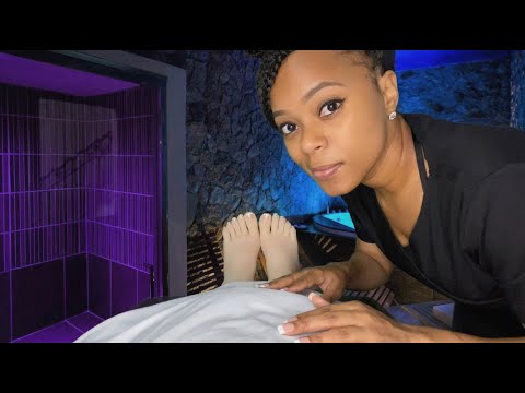 💤 ASMR 💤 Sleepy Spa • Foot Massage🦶• Massage Therapist Roleplay • Whispered