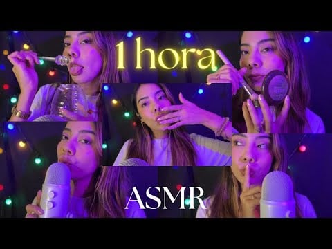 ASMR ☆ 1 HORA de Spit painting , Besitos, Miel, Mouth sounds y más💗