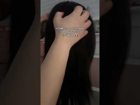 ASMR head scratching to help you relax 💆🏻‍♀️ #asmr #relax #asmrscalpscratching