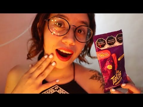 ASMR probando paleta de TAKIS por primera vez 🌶️🔥