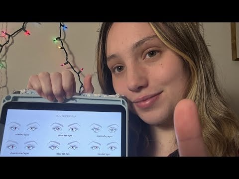 ASMR Reconstructing your face ✍🏻 🫧 👀 (personal attention, whispering)