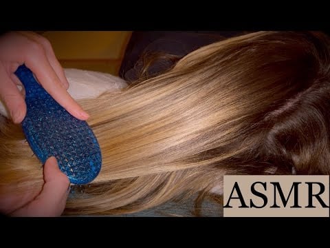 ASMR | Up-close hair play with gentle brushing and slow movements (no talking)