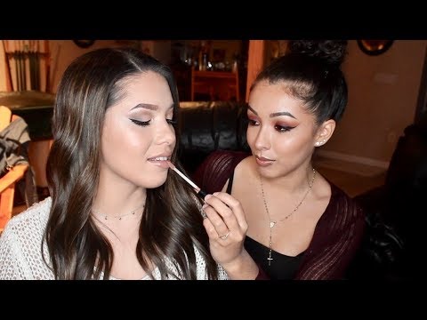 ASMR - Makeup Glam Application ft. Kathy!