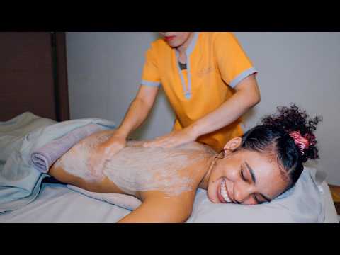 ASMR: This Left My Skin So Soft! 💆‍♀️ Thai Full Body Coffee Scrub and Oil Massage