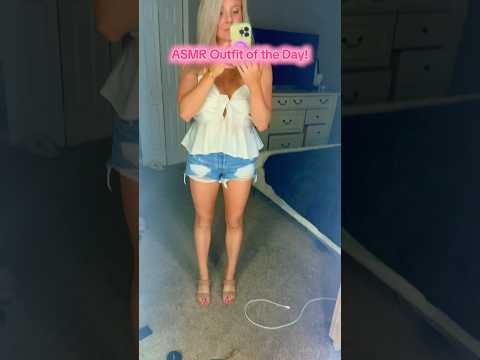 ASMR tapping to my outfit of the day! #asmr #twinning #outfits #asmrtriggers