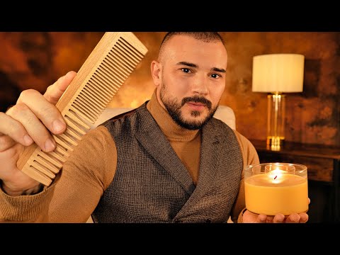 The Safest Touch in ASMR 💆🏻‍♂️ Gentle Personal Attention for Sleep | Head Massage | Face Brushing