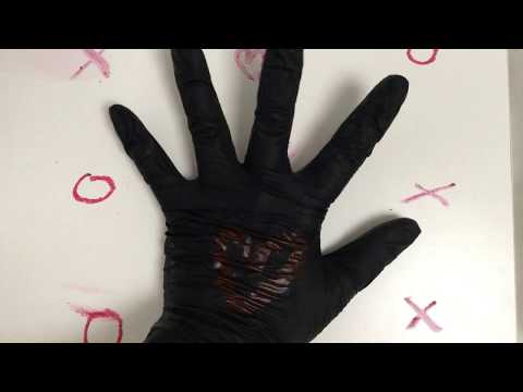 Latex GLOVES 💝 sticky bandage and👄 lipsticks [[ASMR]]