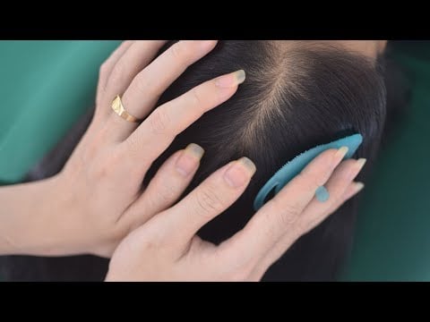 ASMR Head Scratching Massage, No Talking Hair Combing Tingles, Sounds For Relaxation