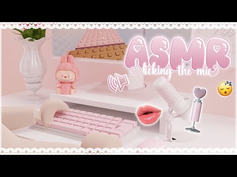 🌸 roblox asmr ♡ looking to sleep? try this! | licking the mic ౨ৎ