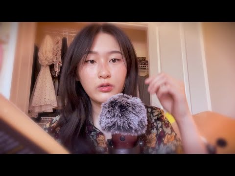 ASMR 🐱 reading in unintelligible / inaudible / whisperless whispers