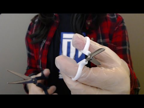 ASMR ✂️🧤 Vinyl Gloves & Scissor Snipping (No Talking)