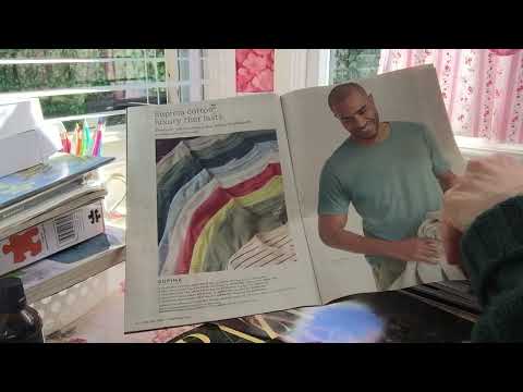 Asmr, (no ads); relaxing page flip: clothing catalog & home and garden magazine, soft spoken