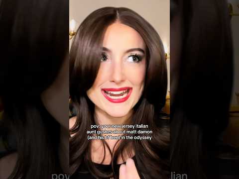 pov: your new jersey italian aunt loves matt damon #asmr