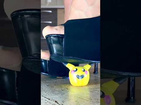 Oddly Satisfying Play-Doh Crushing! High Heels Crushing Play- Doh to Relax!