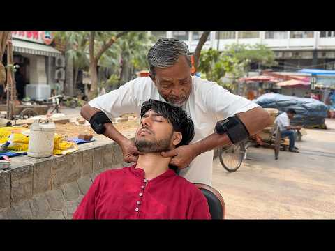 ASMR Barber Waris - Best Street Head Massage For Deep Sleep (Migraine & Headache Relief)