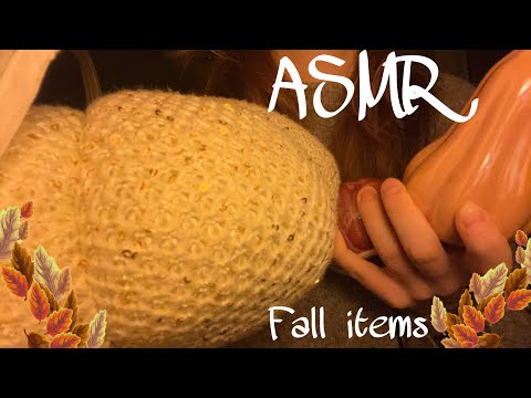 ASMR | Fall items 🪵🍄‍🟫🍂