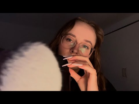 ASMR face brushing + mic scratching 💤