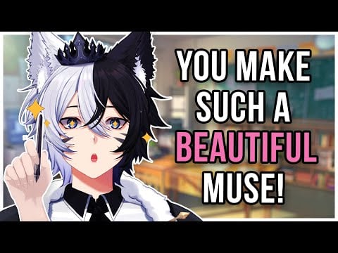 ASMR Roleplay | Femboy Who Has A Crush Sketches You