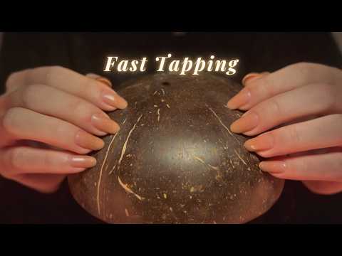 ASMR Fast Yet Gentle Tapping🍃 Smooth Brain Tingles💫(with BGM)