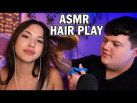 ASMR Real Person Hair Play w/ WahonayASMR ✨❤️💇