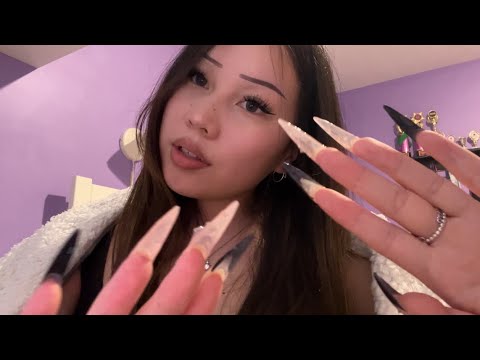 ★ pov ur my phone & im tapping UR FACE lolll [lofi asmr camera tapping, extra long nails]