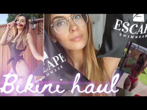 ASMR | Bikini Try On Haul ft. Escape Swimwear 👙 (Whispered + Soft Spoken)