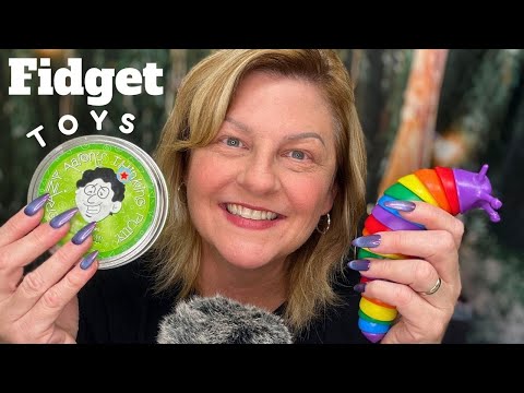 ASMR Fidget Toy Collection | Slug, Plastic, Buttons, Clicking, Putty, Swirling Toy, Chain, Magnet