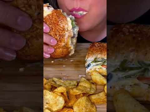 Enormous Foot Long Subway #asmr #shorts #subway #ytshorts