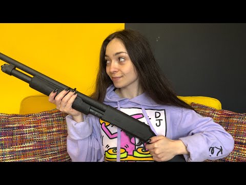 ASMR Intense H&R Pump Action 12 Gauge Shotgun w/ Whispering, Tapping, Gun Sounds For Deep Sleep