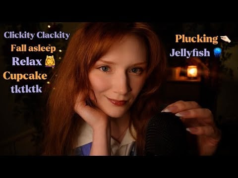ASMR✨Clicky Trigger words Slow with Hand Movements💆‍♀️ Jellyfish,Plucking [part 2]