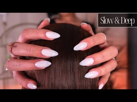 ASMR Slow & Deep Scalp Massage & Under Brushing | Deep Sleep Hair Care Mannequin