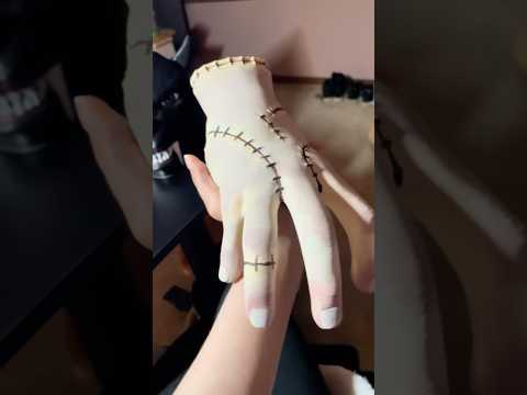 I Sculpted and 3D Printed “Thing” from Wednesday 🖤 | Satisfying 3D Print & Paint Process #Shorts