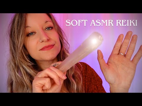 Melting Away Stress, Anxiety & Fear | Soft Spoken & Close Ear Whispering ASMR Reiki Healing Session