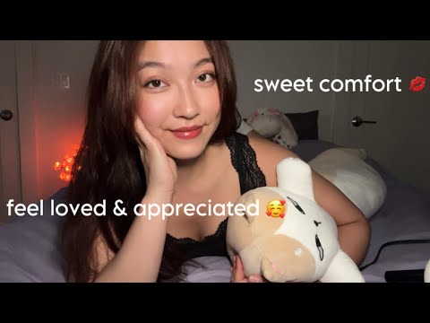 ASMR Sweet Comforting Whispers In Bed 🛌 Affirmations To Help You Feel Loved & Appreciated 🫶🏻