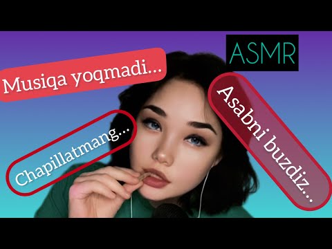 ASMR. Mukbang. Komment o’qiyman. Mikrofonga yaqin shivirlash. Og’iz ovozlari