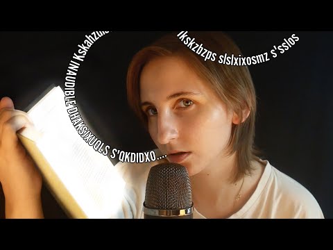ASMR chuchotement INAUDIBLE, histoires et lecture 📚😵‍💫