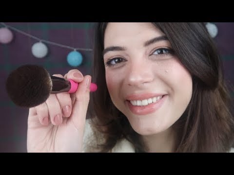 ASMR | Ear & Camera Lens Brushing + Positive Affirmations (to start the week off right!)