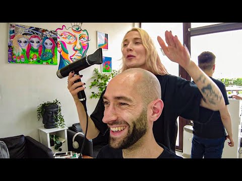 Buzz cut & Pretend Hairstyling is "Easy Money" she said! 😱 - Krakow 🇵🇱