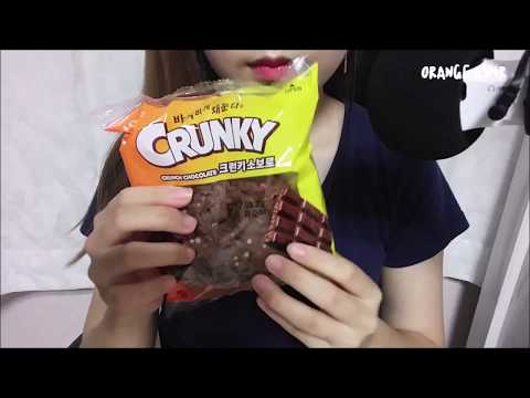 ASMR Chocolate Bread 크런키 소보루 빵 이팅사운드 먹방 Crunky soboro No Talking Eating sounds mukbang