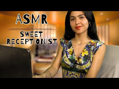ASMR || Sweet Receptionist Roleplay