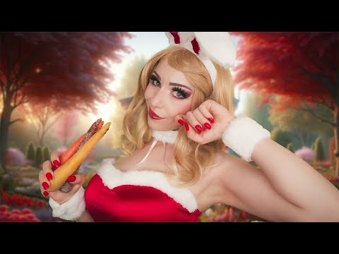 ASMR Bunny Girl's Hoppy Hour: Carrot Crunch & Egg Painting 🥕