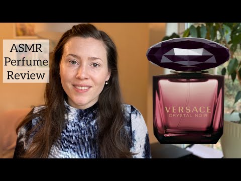 ASMR Perfume Review - Versace Crystal Noir - Glass Tapping & Whispering