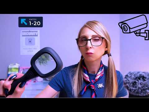 ASMR Airport Security Bag Check 🇨🇦 | Quirky Canadian Agent ✈️ Relaxing Roleplay