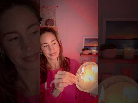 ASMR 🌸 Soft Whispers & Candle Sounds |  White Gardenia + Tangerine 🕯️ #asmr #roseforever