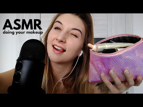 ASMR| DOING YOUR MAKEUP but im not professional